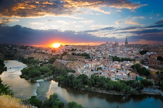 Sunset in Toledo, Castile-La Mancha, Spain