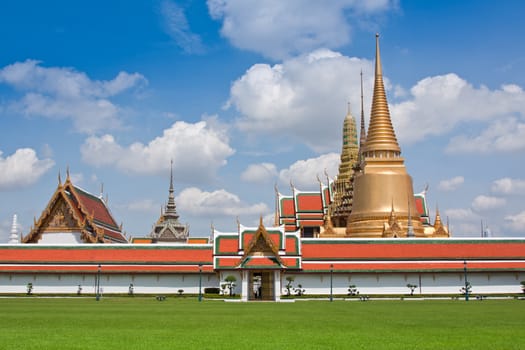 Temple of the Emerald Buddha at Bangkok Thailand