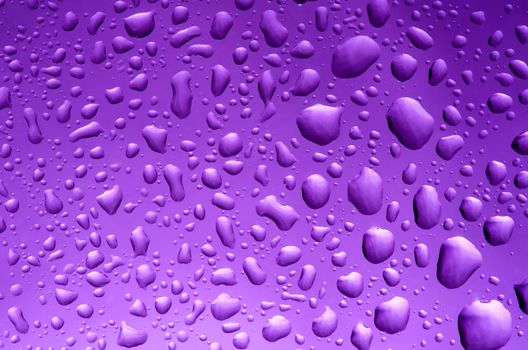 Refreshing puprple texture of water drops, smooth graduate