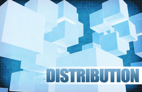 Distribution on Futuristic Abstract for Presentation Slide