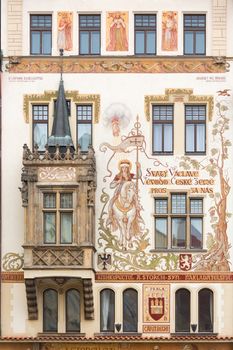 Historic house in Prague, Czech Republic