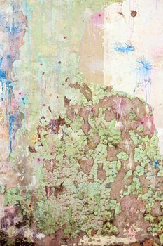 The Grunge Colored  Old Concrete Texture Wall