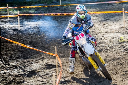 Norwegian championship 2015 Ytre Enebakk ,
one of the drivers on his enduro motorbike