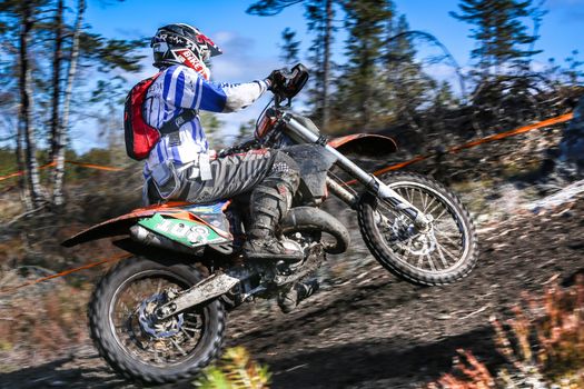 Norwegian championship 2015 Ytre Enebakk ,
one of the drivers on his enduro motorbike