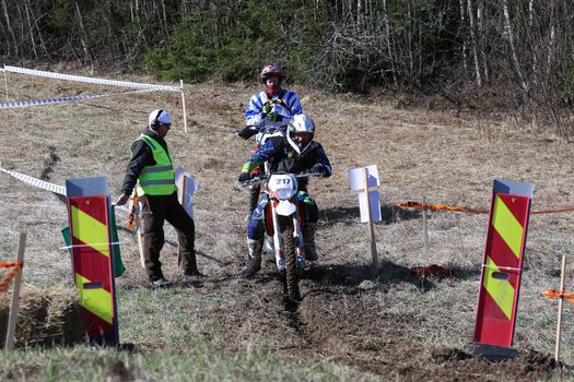 Norwegian championship 2015 Ytre Enebakk ,
one of the drivers on his enduro motorbike