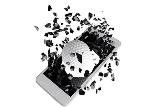 Golf burst out of the smartphone