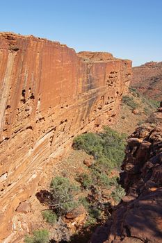 Landscape of the Kings Canyon, Outback of Australia