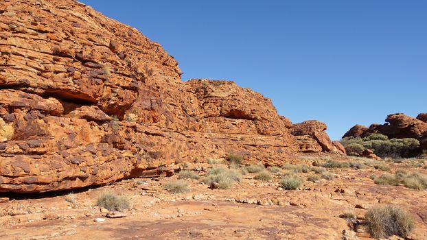 Landscape of the Kings Canyon, Outback of Australia