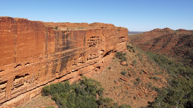 Landscape of the Kings Canyon, Outback of Australia