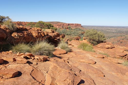 Landscape of the Kings Canyon, Outback of Australia