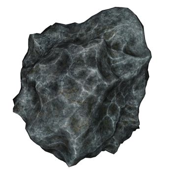 Stone isolated in white background - 3D render