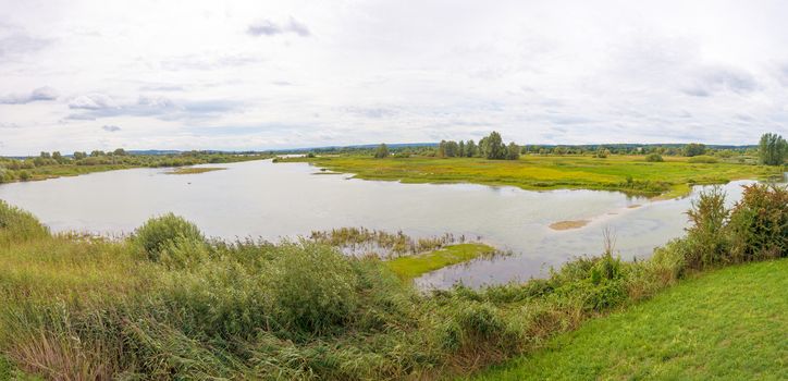 Bird island at the Altmuehlsee, Bavaria, Germany - Vogelfreistaette Flachwasser- und Inselzone im Altmuehlsee