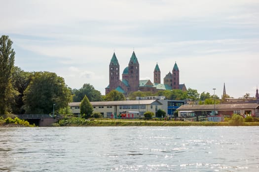 The Kaiserdom at Speyer, Germany - view from Rhine