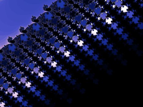 Digital computer graphic - rendering. Abstraction background with a fractal pattern in a dark colors for design.