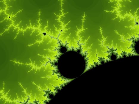 Digital computer graphic - rendering. Abstraction background with a fractal Mandelbrot for design.