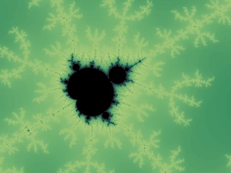 Digital computer graphic - rendering. Abstraction background with a fractal Mandelbrot for design.