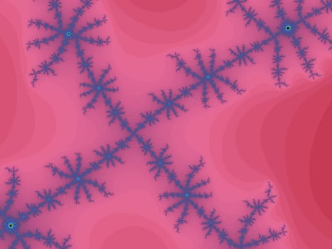 Digital computer graphic - rendering. Abstraction background with a fractal pattern in a pink colors for design.