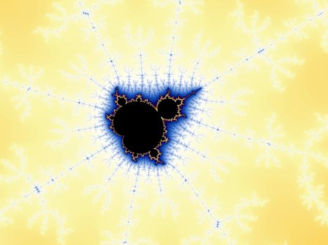 Digital computer graphic - rendering. Abstraction background with a fractal Mandelbrot for design.