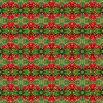 Small flowers with a bouquet of red flowers, have both buds and flower in full bloom seamless use as pattern and wallpaper.
