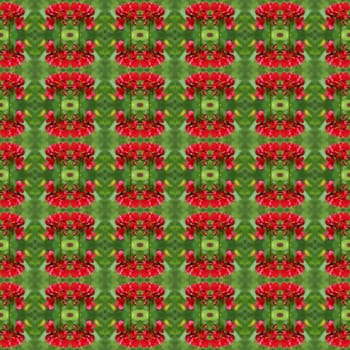 Small flowers with a bouquet of red flowers, have both buds and flower in full bloom seamless use as pattern and wallpaper.