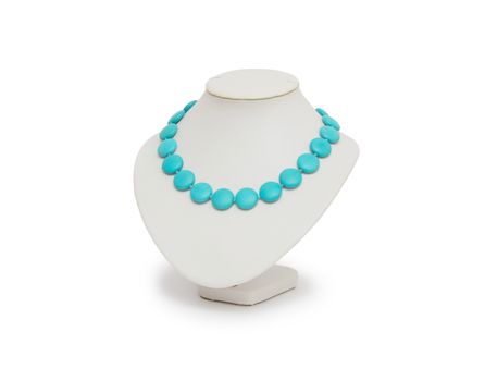 Necklace isolated on the white