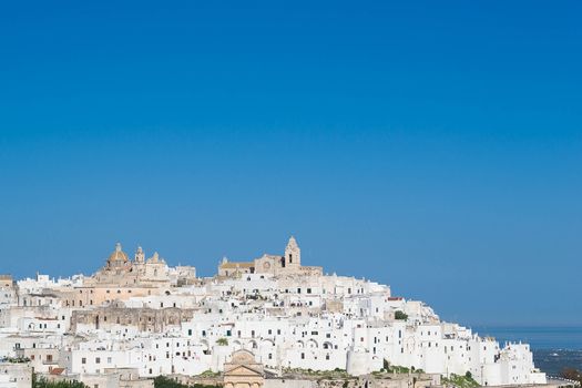 the city of Ostuni, known as the White City in Puglia