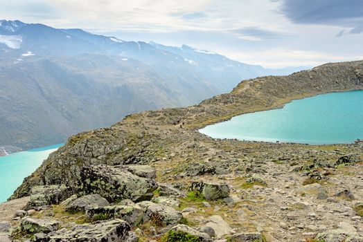 Besseggen Ridge in Jotunheimen National Park, Norway