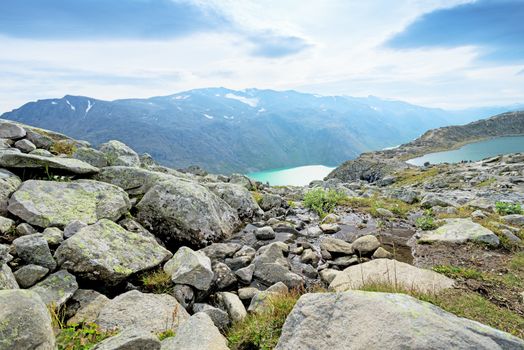 Besseggen Ridge in Jotunheimen National Park, Norway