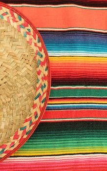 striped poncho Mexico serape background