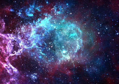 Star field in space a nebulae and a gas congestion. "Elements of this image furnished by NASA".
