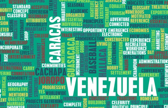 Venezuela as a Country Abstract Art Concept