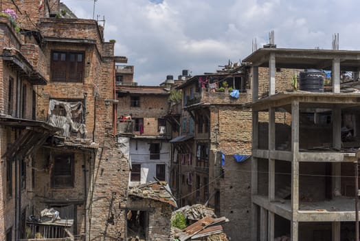 view of Bhaktapur, the old town in Nepal