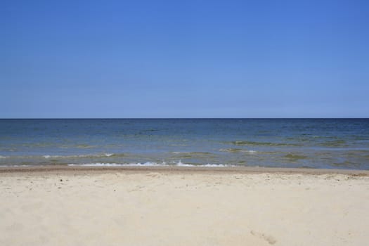 tranquil and serene Baltic sea on a Sunny day