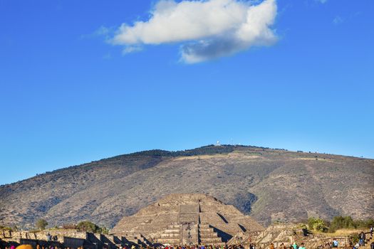 Moon Pyramid Avenue of Dead Teotihuacan Mexico City Mexico