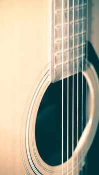 still life close up part of guitar vintage style