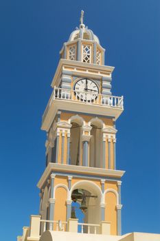 Roman Catholic cathedral in Fira, Santorini (Thira) - The Cyclades in Greece