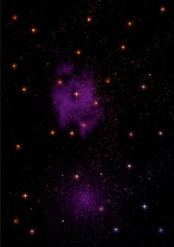 Small part of an infinite star field of space in the Universe. "Elements of this image furnished by NASA".