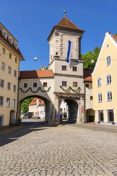 Image of Sandauer gate in Landsberg am Lech, Bavaria, Germany