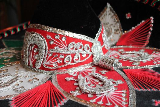 sequin and decorative ornate mexican hat ready for a fiesta