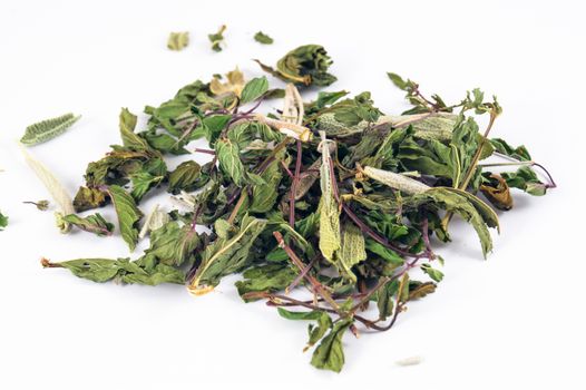 Herb mix in white background