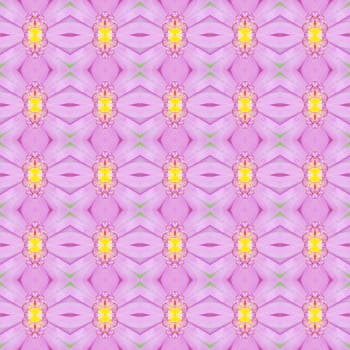 Pink lotus or waterlily with yellow pollen seamless use as pattern and wallpaper.