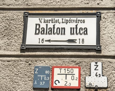 Famous street signs from Budapest