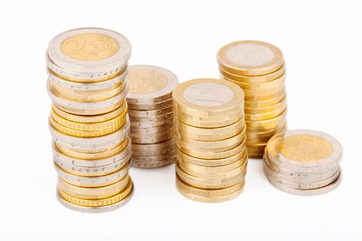 Euro Coins: 0,50, 1 and 2 euro