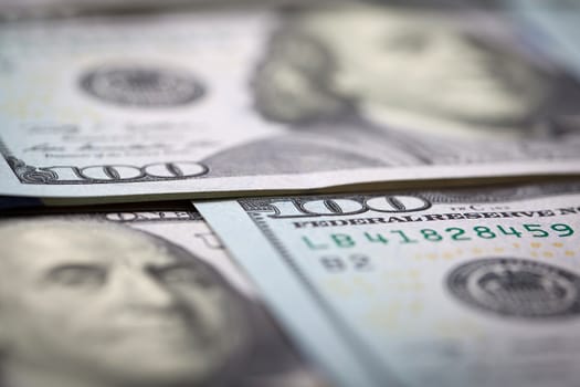 US One Hundred Dollar Bill Macro