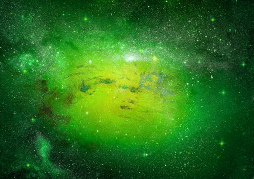 Far being shone nebula and star field against space. "Elements of this image furnished by NASA".