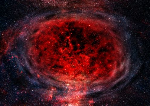 Far being shone nebula and star field against space. "Elements of this image furnished by NASA".