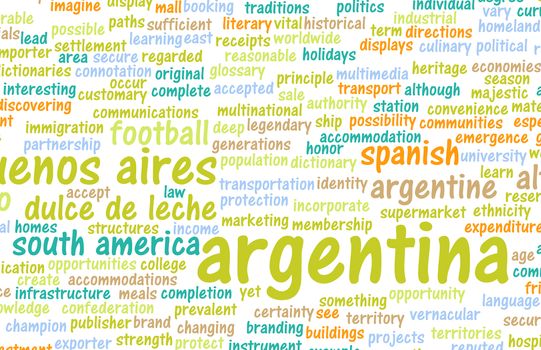 Argentina as a Country Abstract Art Concept