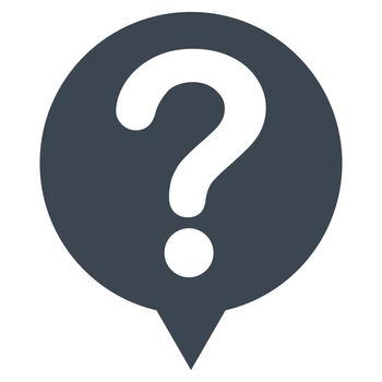 Status icon from Primitive Set. This isolated flat symbol is drawn with smooth blue color on a white background, angles are rounded.