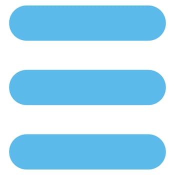 Stack icon from Primitive Set. This isolated flat symbol is drawn with blue color on a white background, angles are rounded.