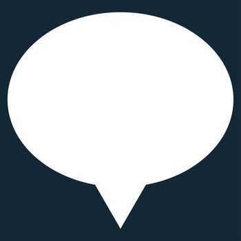 Banner icon from Primitive Set. This isolated flat symbol is drawn with white color on a dark blue background, angles are rounded.